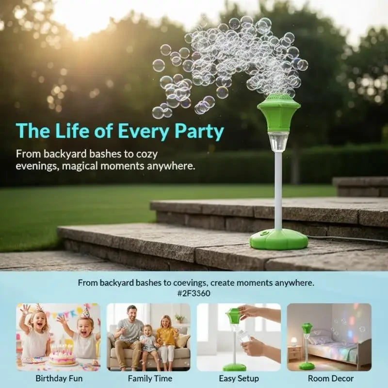 Automatic Rechargeable Bubble Machine