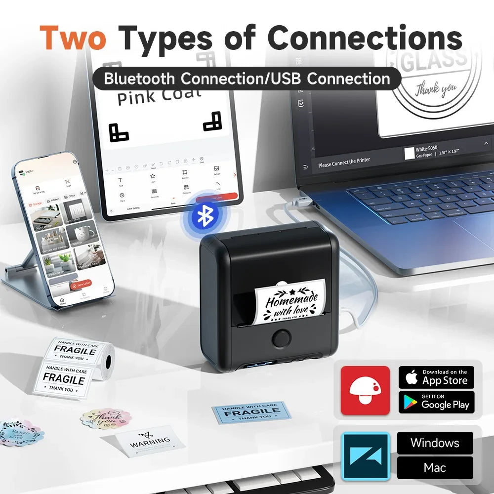 Bluetooth Thermal Label Printer