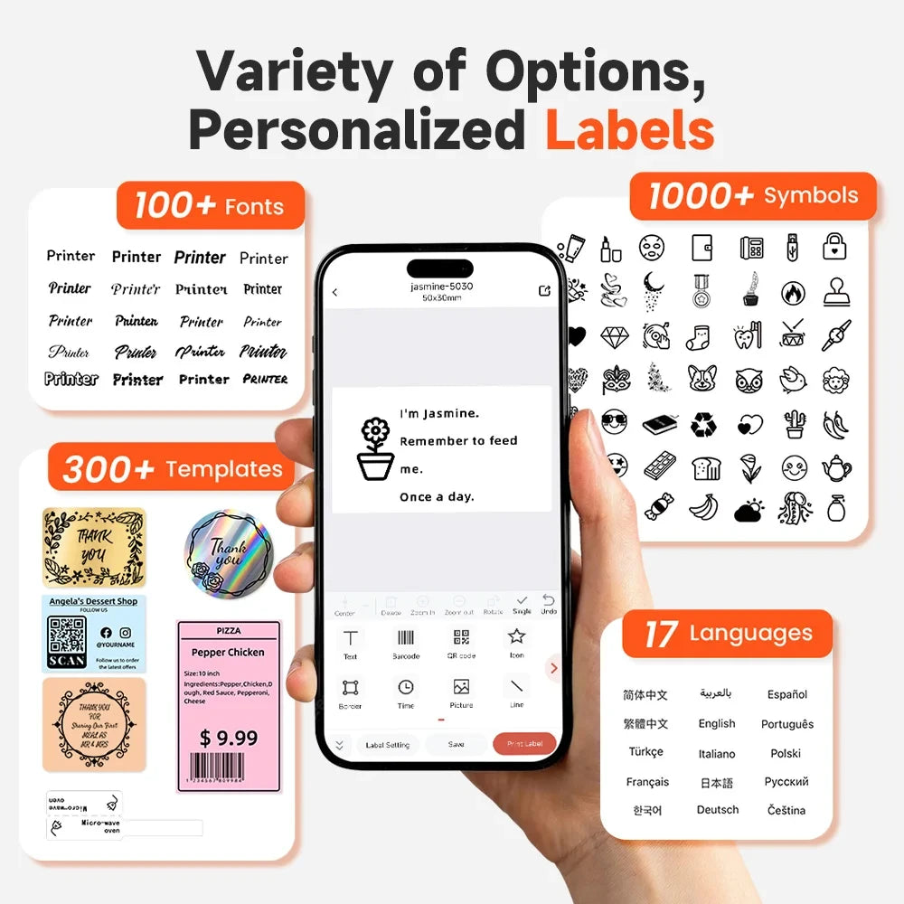 Bluetooth Thermal Label Printer