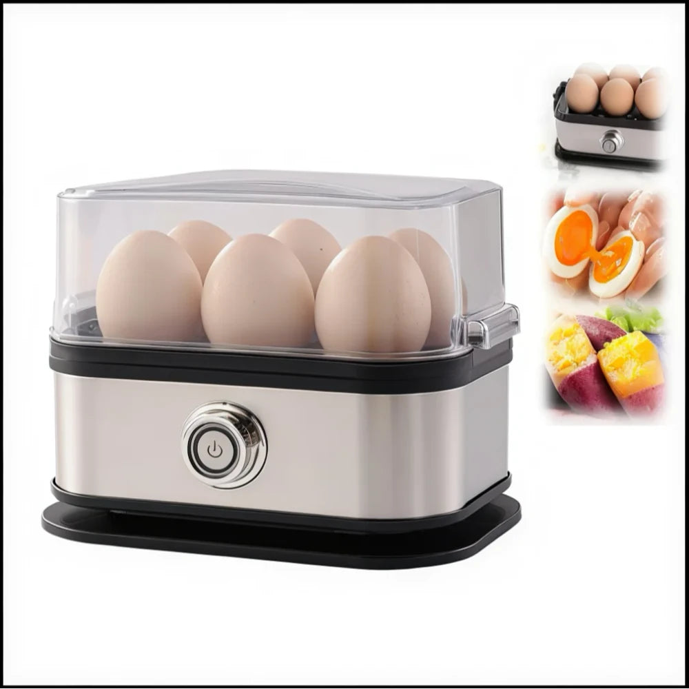 Compact Stainless Steel Egg Cooker