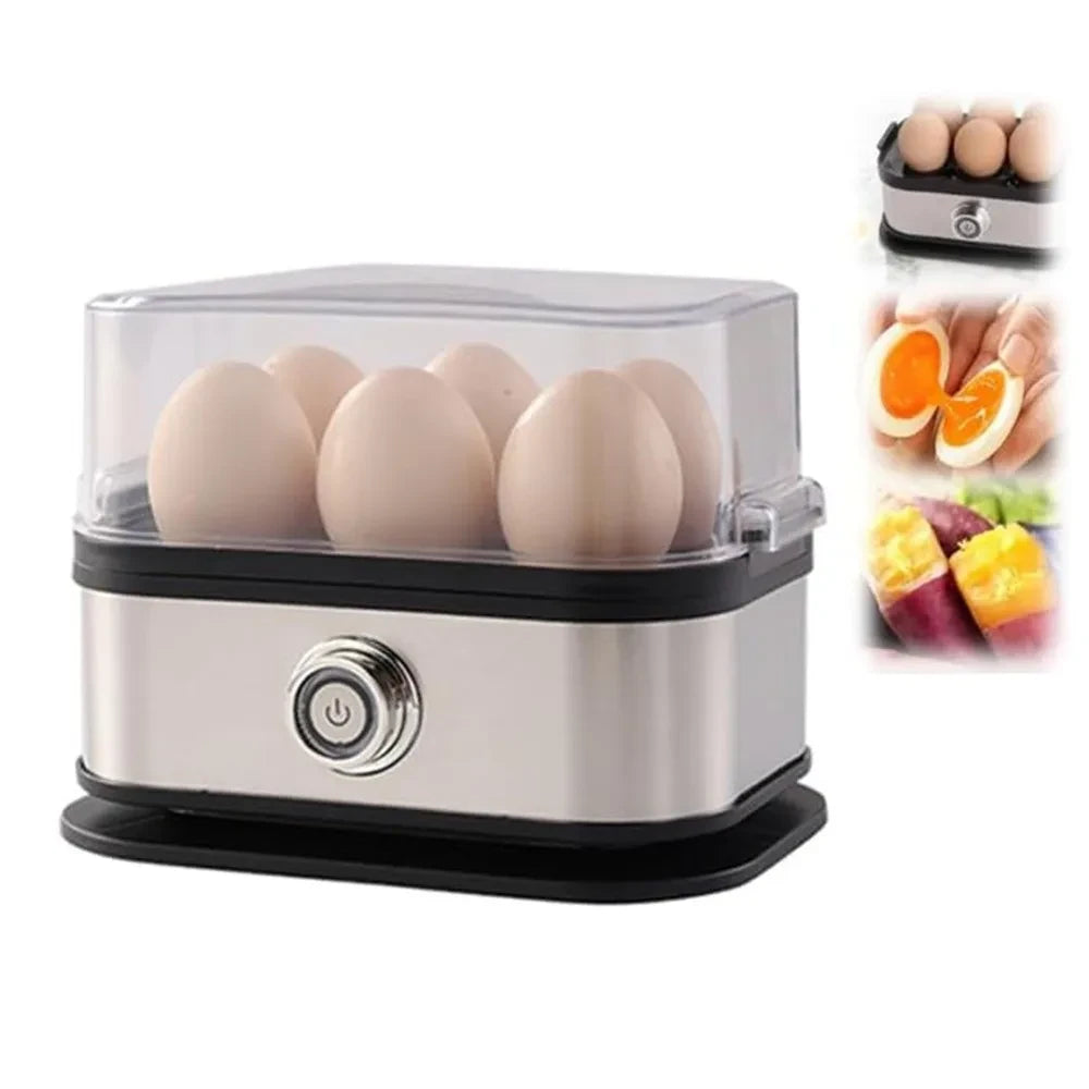 Compact Stainless Steel Egg Cooker
