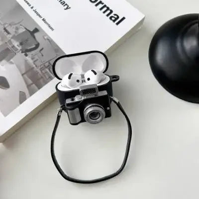 Cartoon Camera Earphone Case
