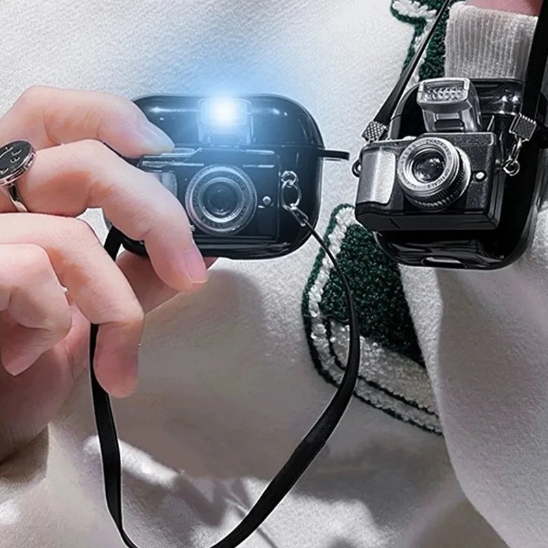 Cartoon Camera Earphone Case