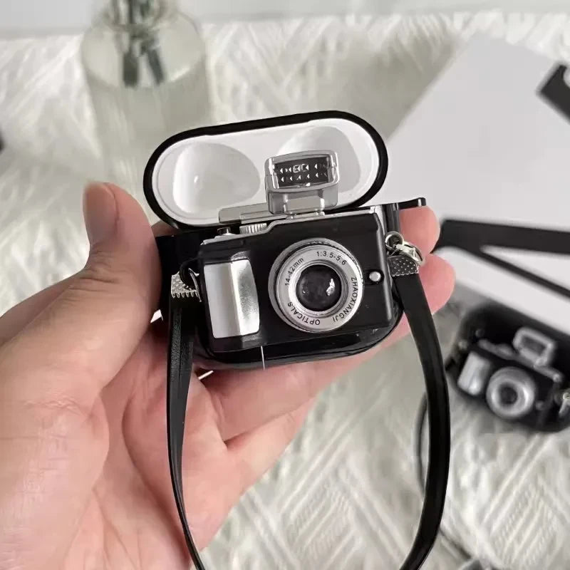 Cartoon Camera Earphone Case