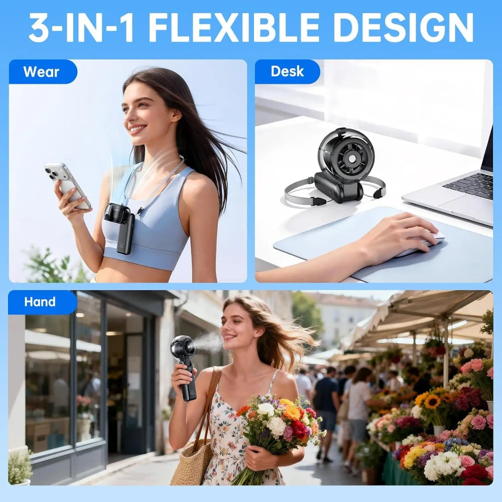 Portable Handheld Misting Fan