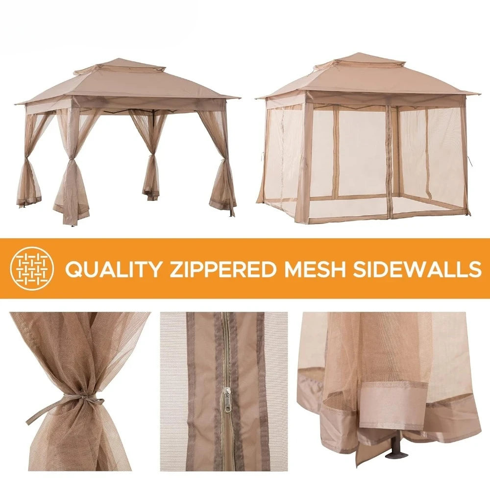 Portable Two-Tier Pop-Up Gazebo