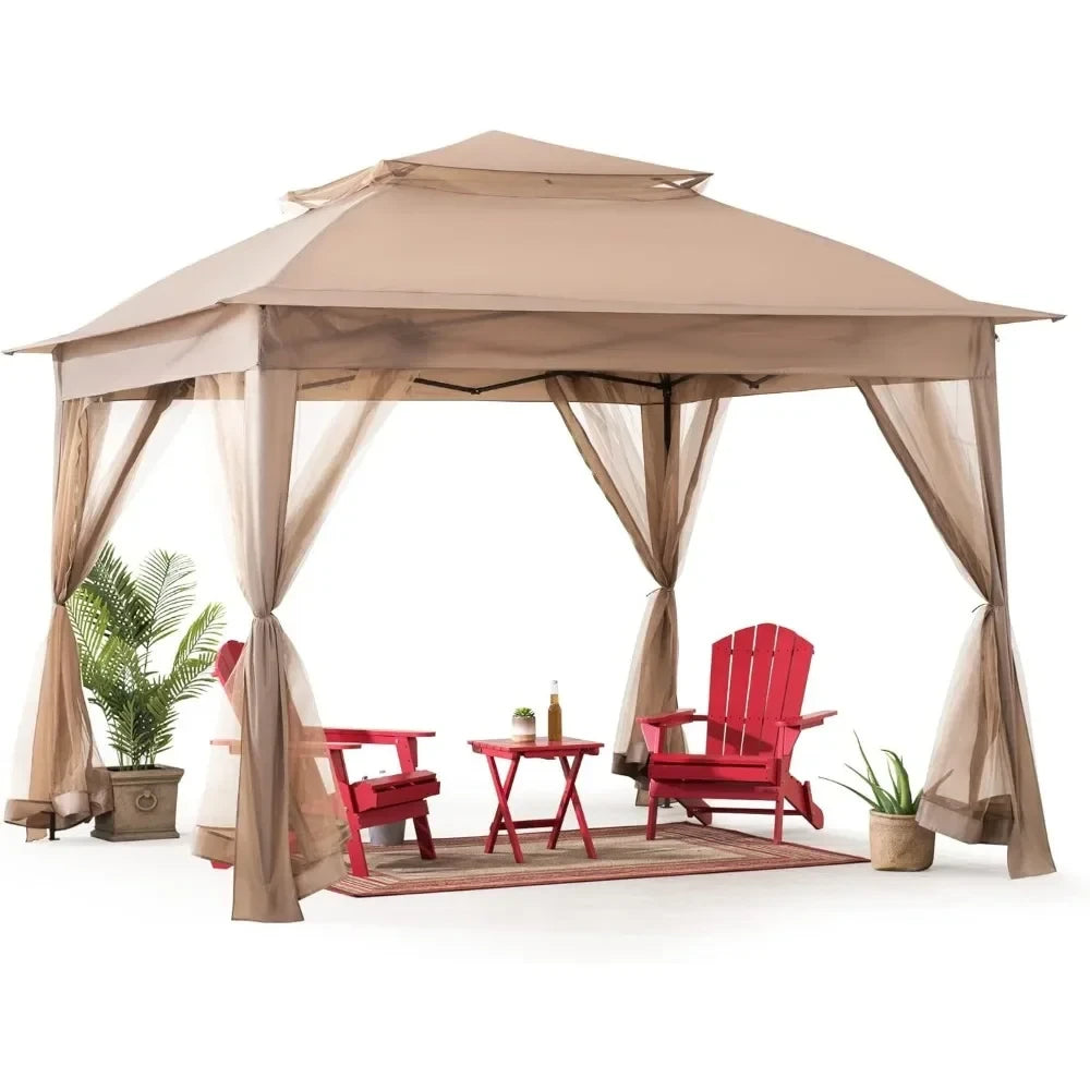 Portable Two-Tier Pop-Up Gazebo