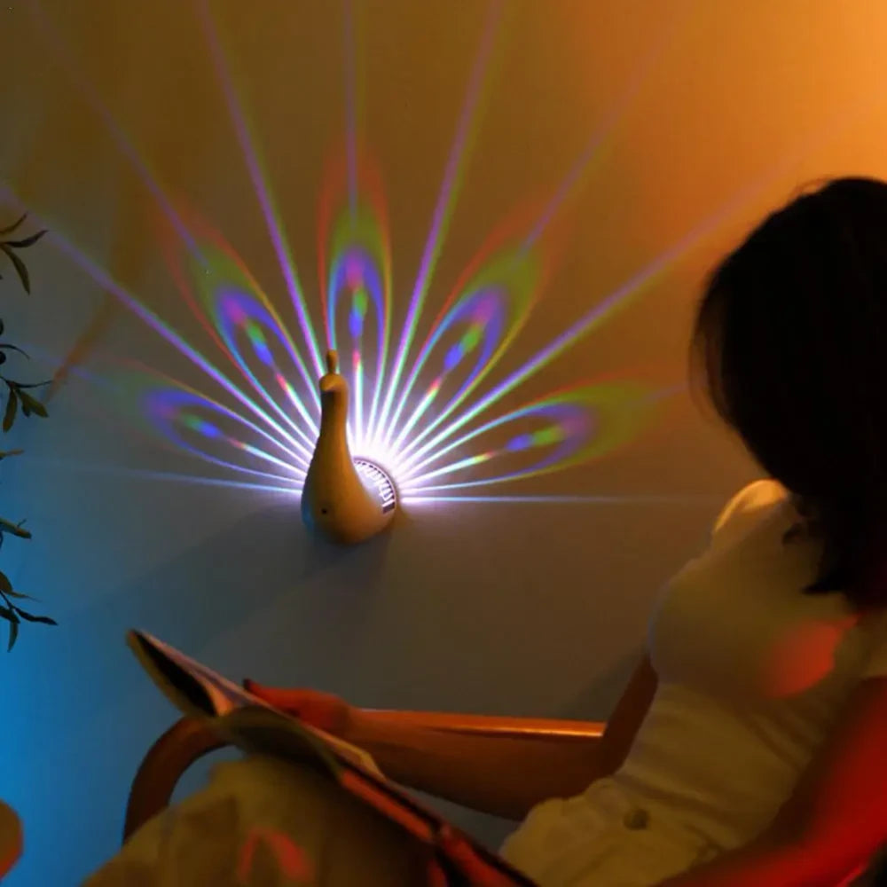 Peacock Projector Atmosphere Lamp