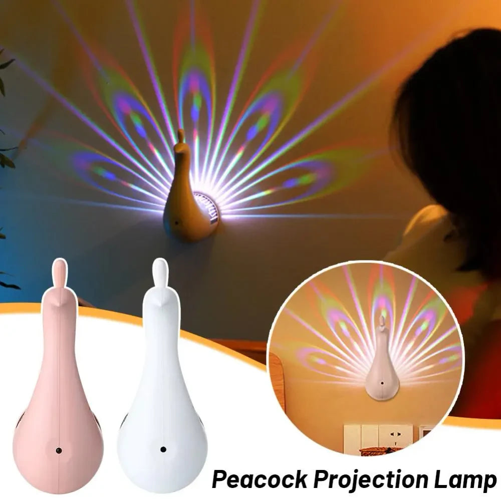 Peacock Projector Atmosphere Lamp