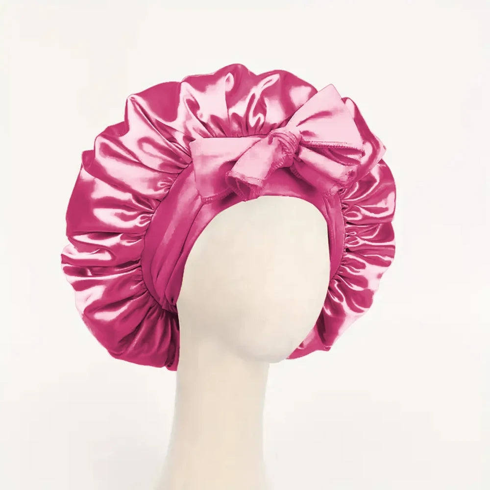 Adjustable Satin Sleep Bonnet