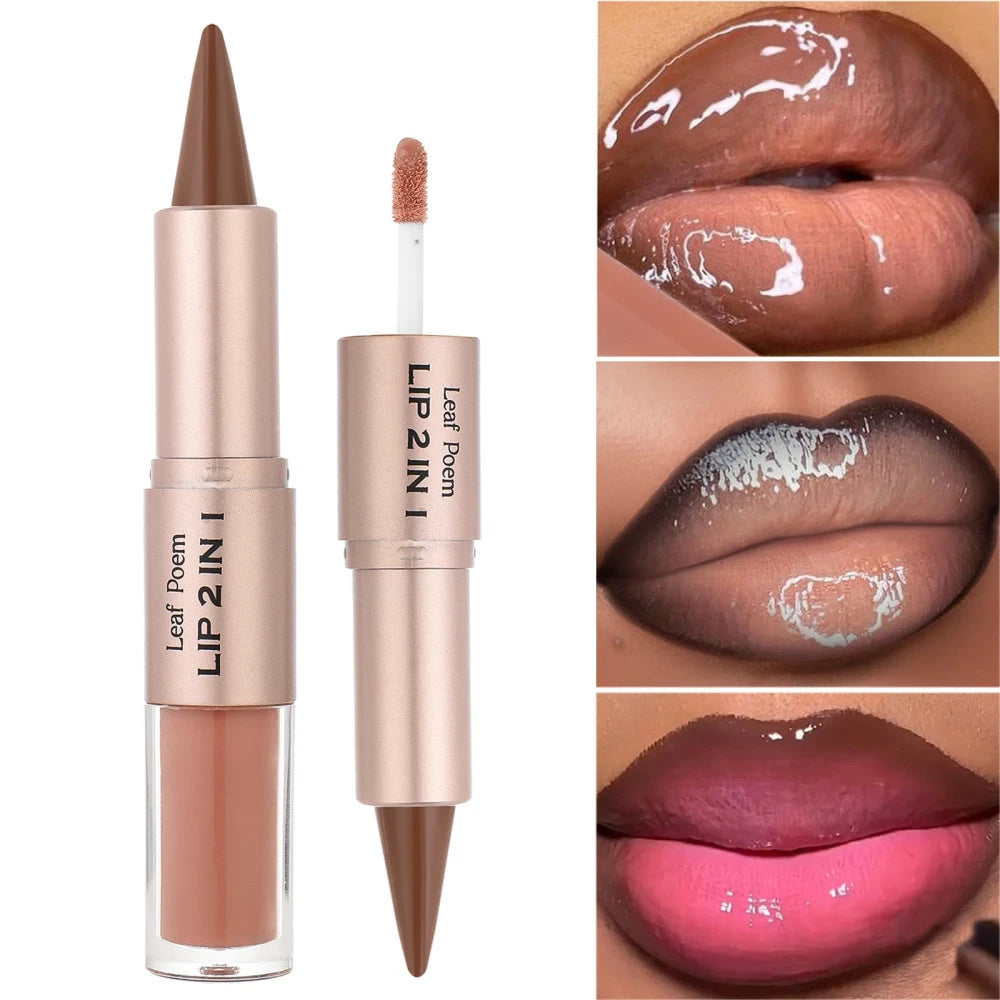 Dual Ended Lip Contour and Glaze Set