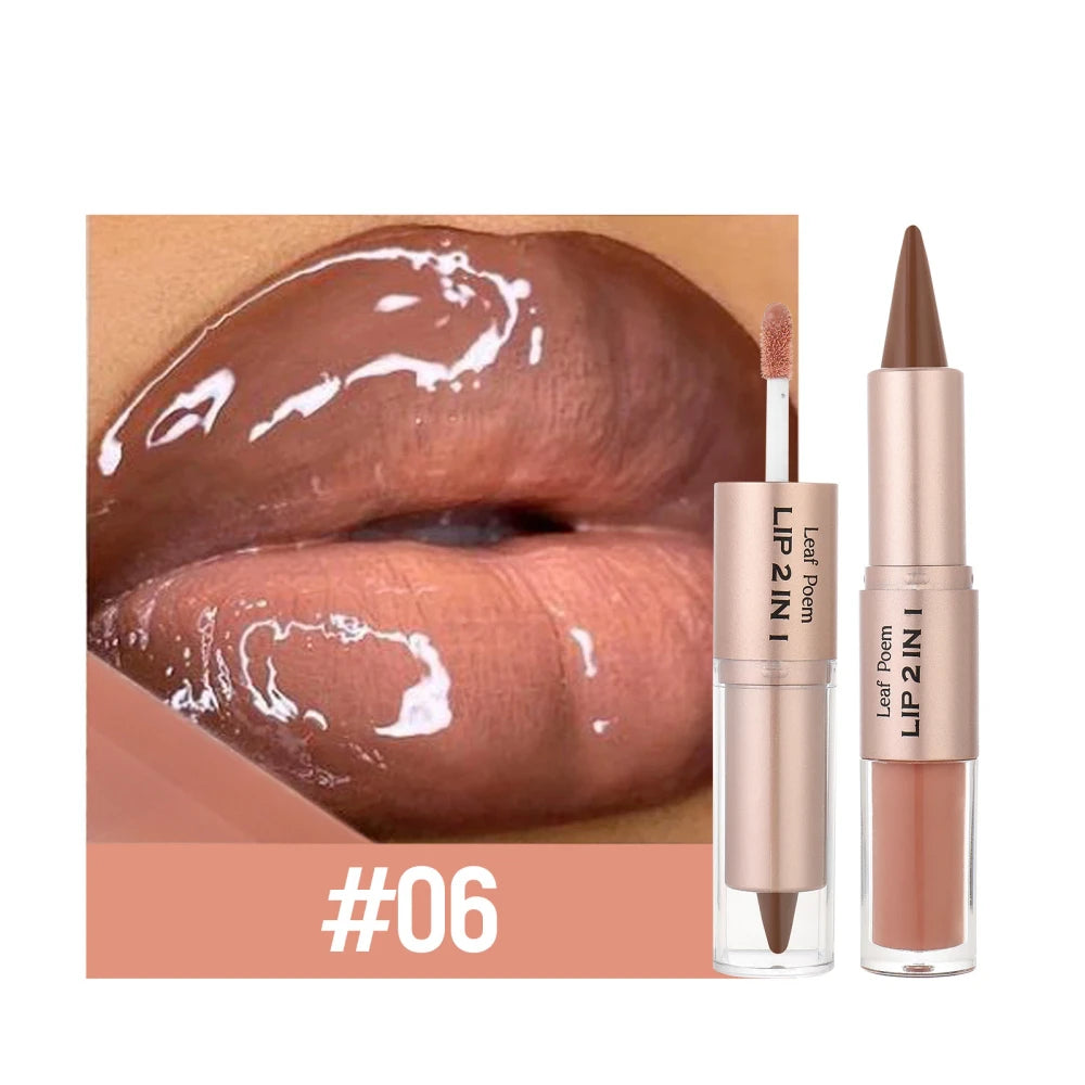 Dual Ended Lip Contour and Glaze Set