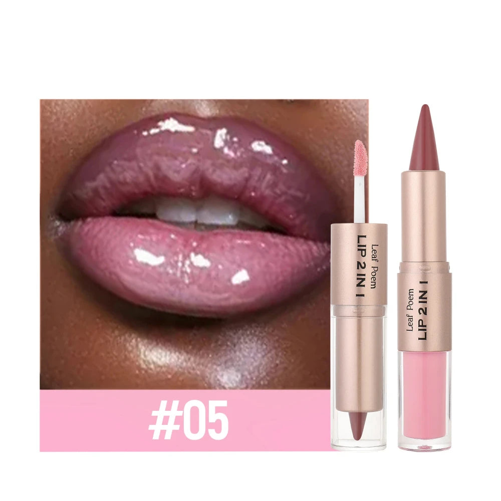 Dual Ended Lip Contour and Glaze Set