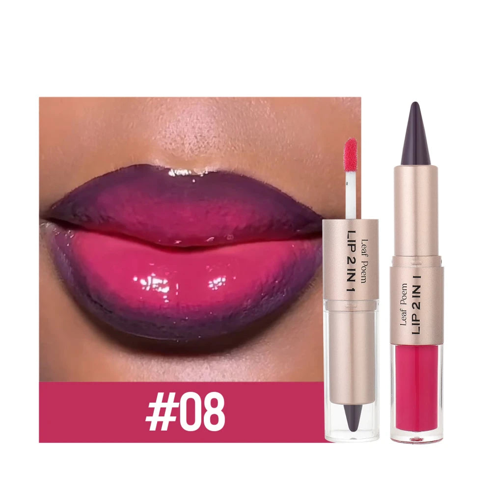 Dual Ended Lip Contour and Glaze Set