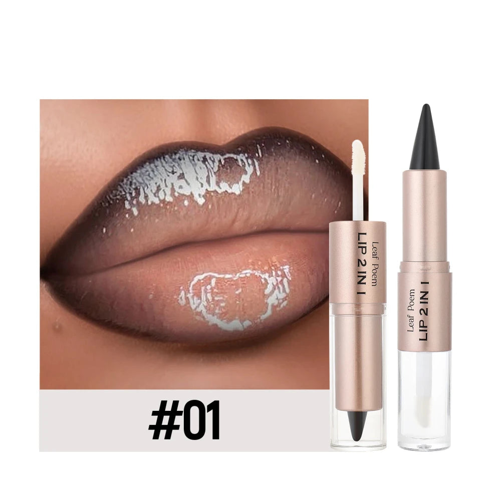 Dual Ended Lip Contour and Glaze Set