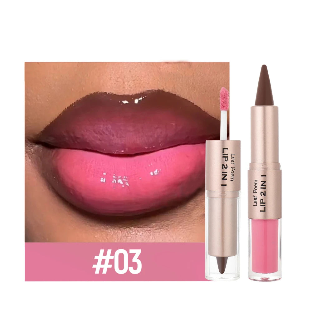 Dual Ended Lip Contour and Glaze Set