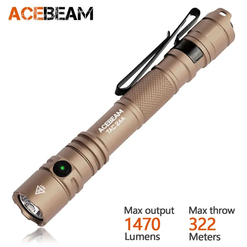 Cool Acebeam Rechargeable LED Flashlight
