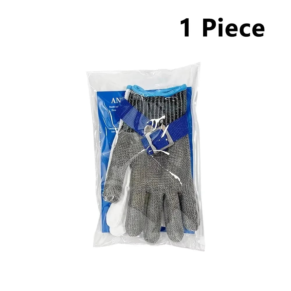 Metal Mesh Cut-Resistant Gloves