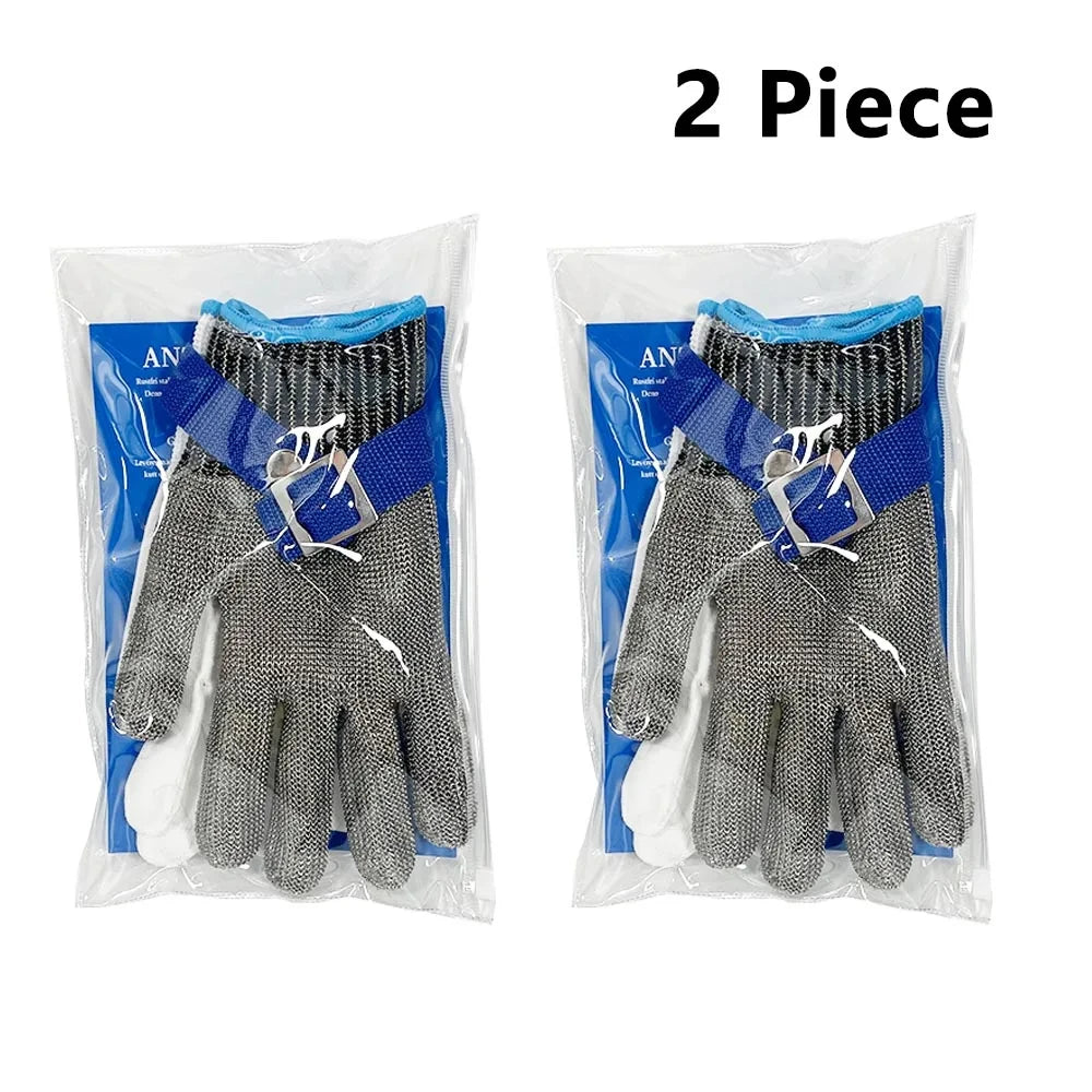 Metal Mesh Cut-Resistant Gloves