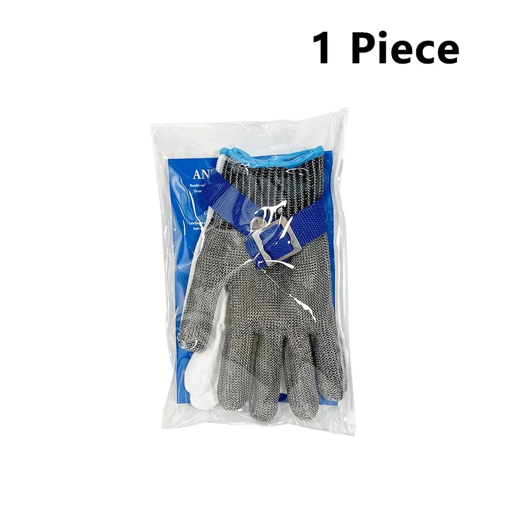 Metal Mesh Cut-Resistant Gloves