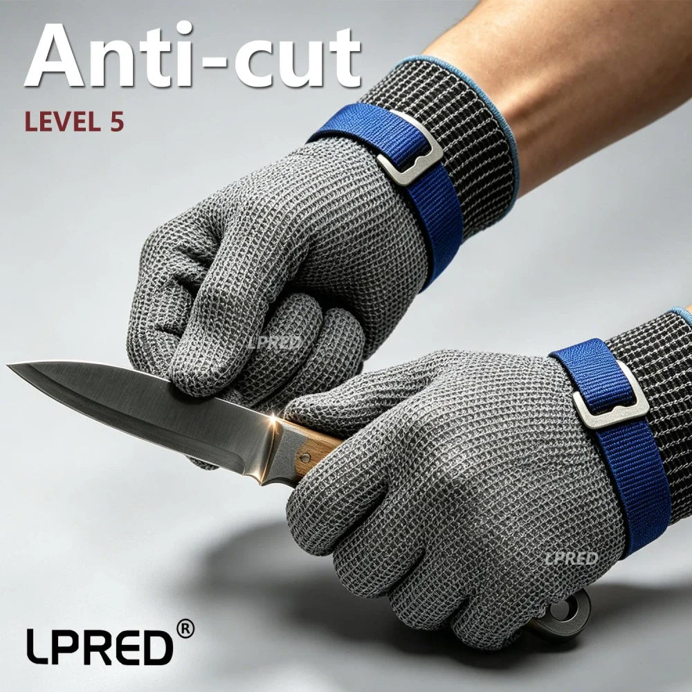 Metal Mesh Cut-Resistant Gloves
