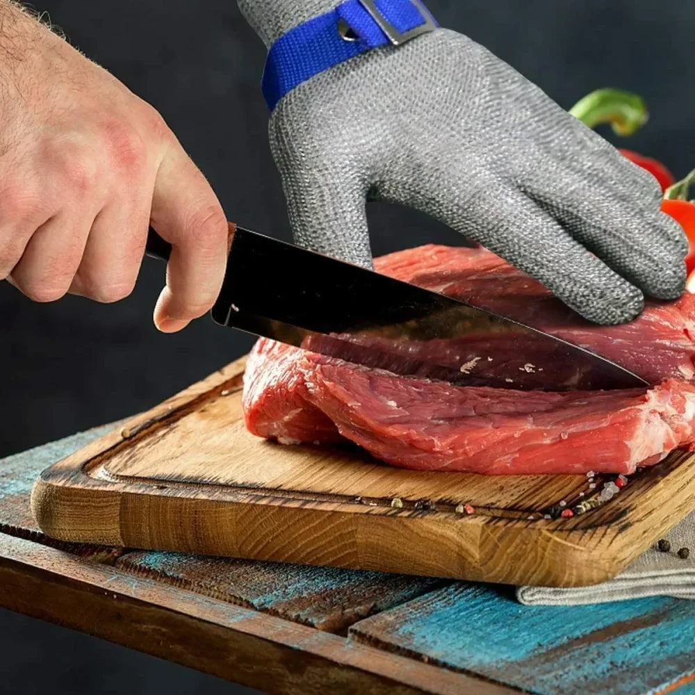 Metal Mesh Cut-Resistant Gloves
